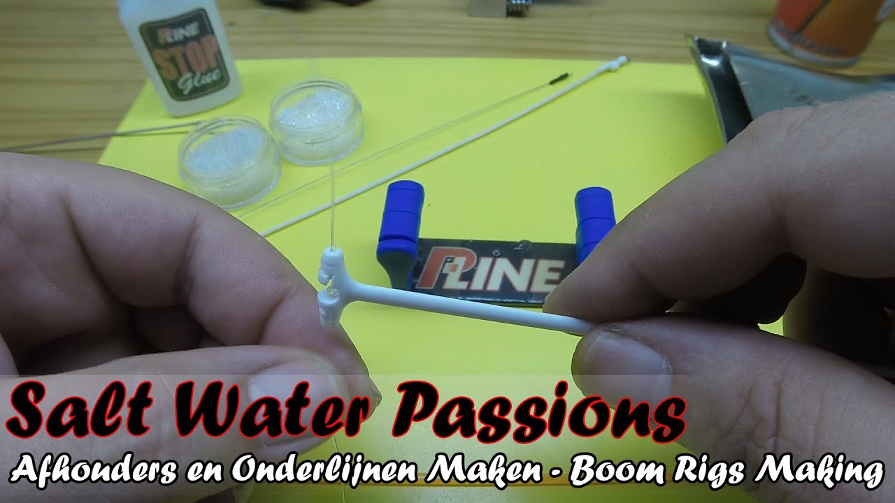 ZEEVISSEN - Afhouders Maken en Bevestigen!!!! - SEA FISHING - Making Fishing Booms and Boom Rigs!!!!