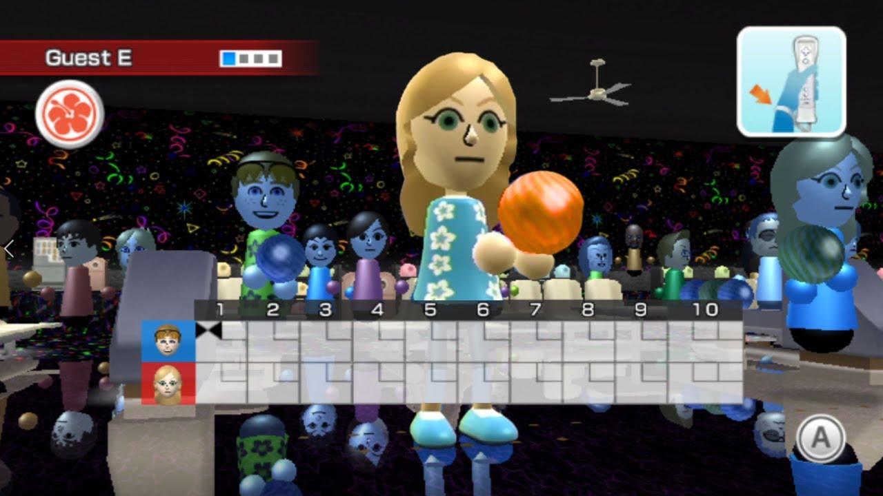 Wii Sports Resort - 2 Player Bowling: Custom Alley (Retro)