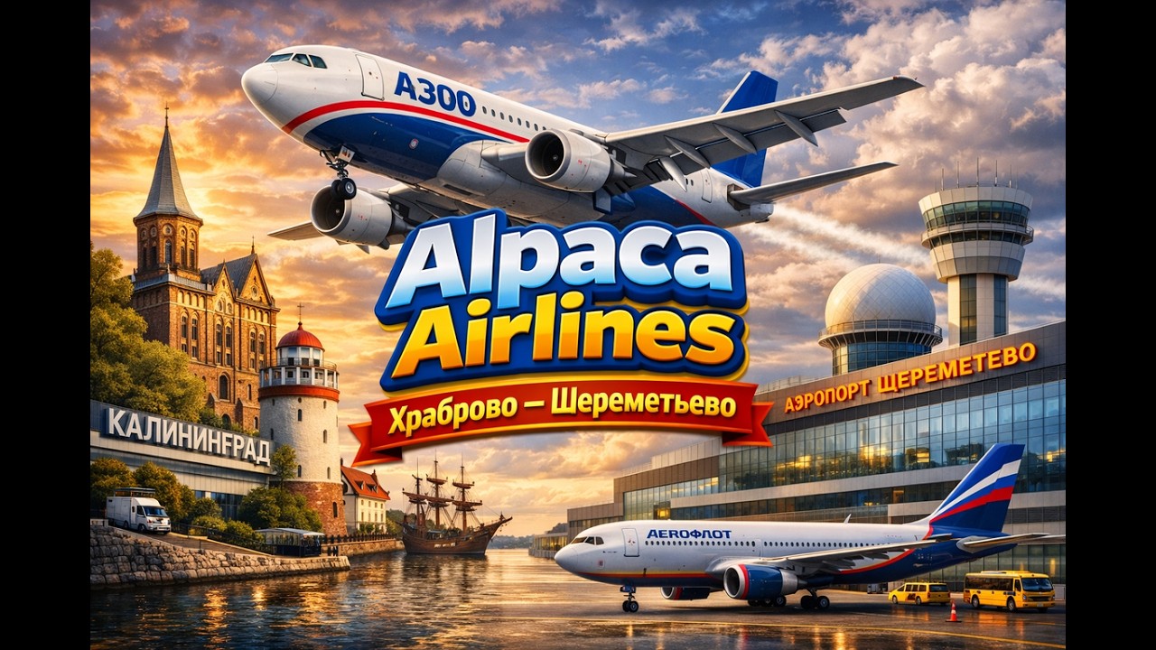 [Alpaca Airlines] [Храброво-Шереметьево] [Вечерний Стрим] [А300]  [VATSIM]