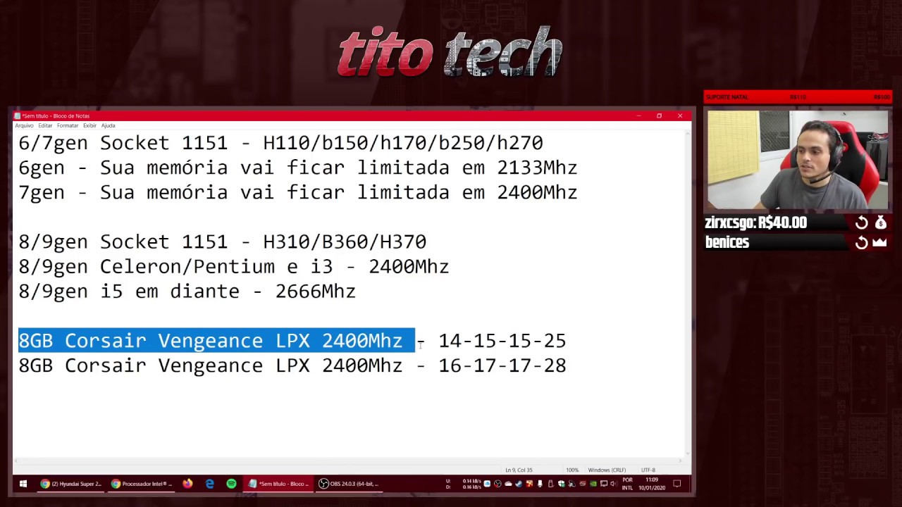 Memória RAM: Limite de frequência? Overclock? XMP? Casos com Intel e AMD.