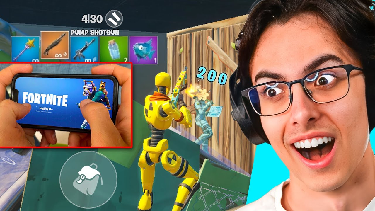Reacting To The #1 MOBILE Fortnite Player! (He Hit Unreal Rank)