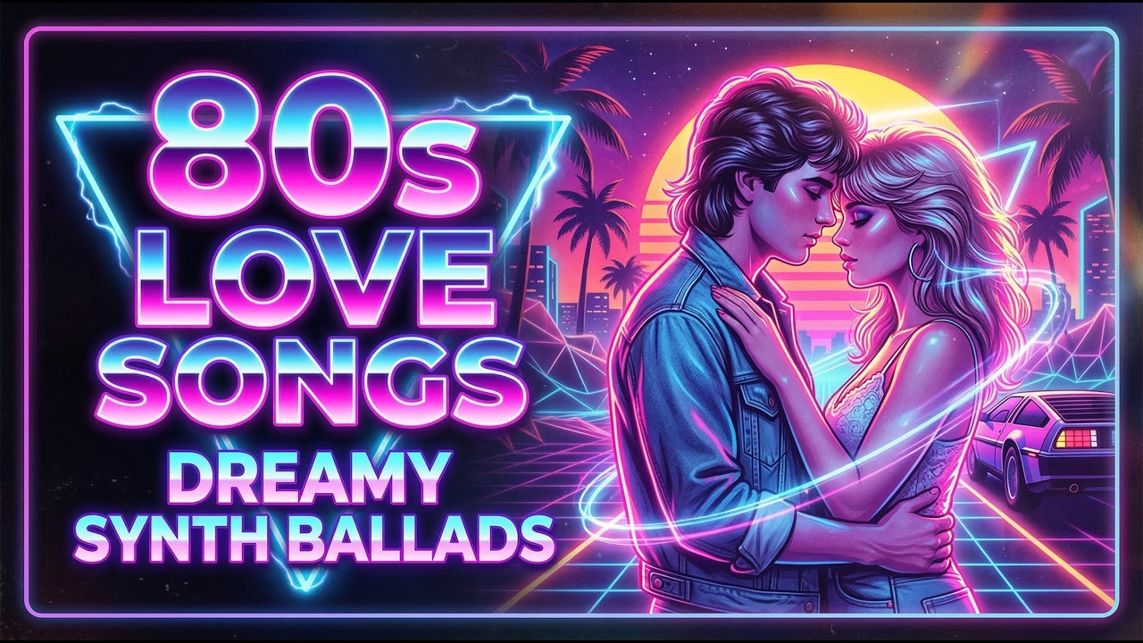 Falling Asleep to 80s Love Songs – Dreamy Synth Ballads