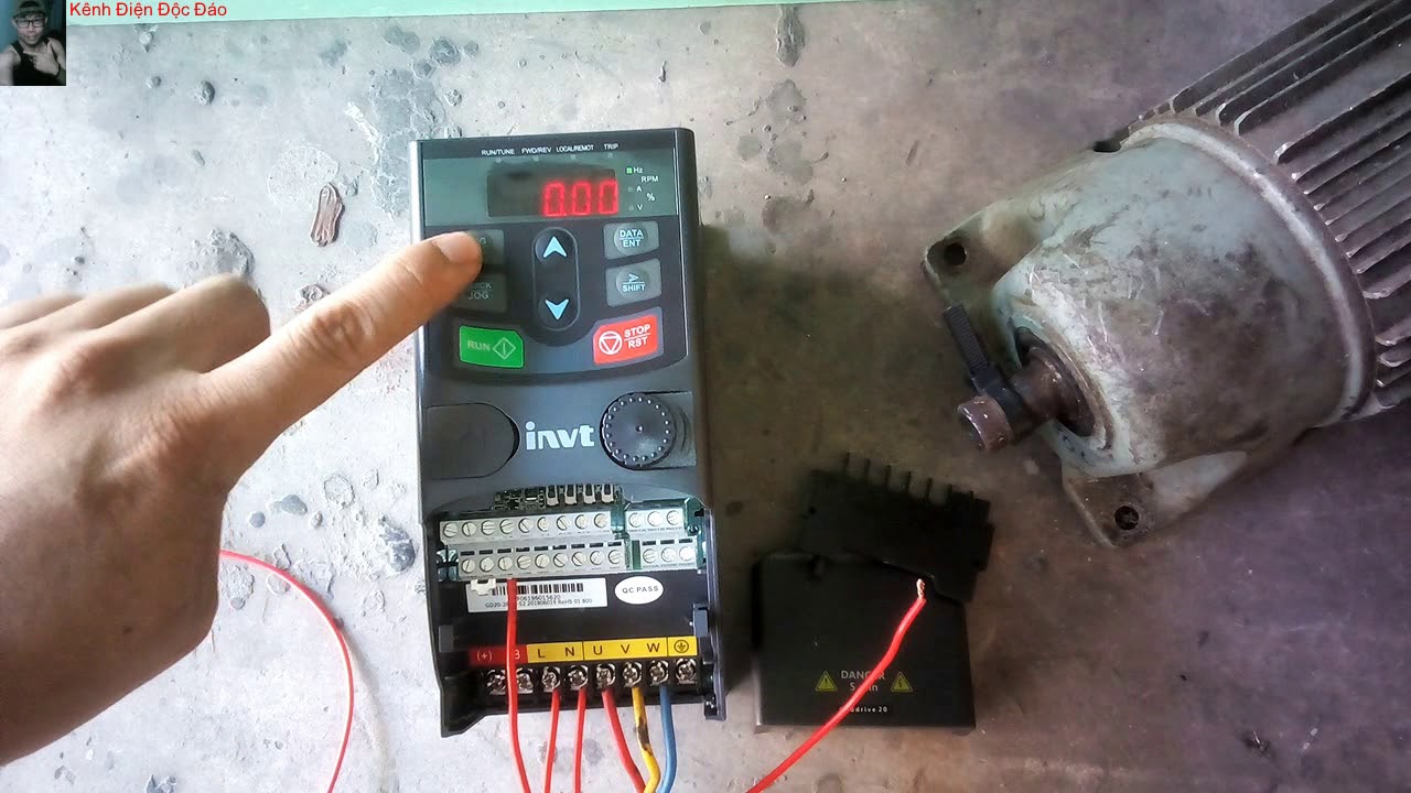 cài biến tần INVT GD20 chạy thuận nghịch 2 cấp tốc độ | Kênh Điện Độc Đáo - Trần Chiến