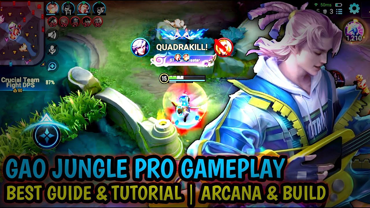 Honor Of Kings Gao Pro Gameplay | Best Guide & Tutorial Gao In Jungle - HOK