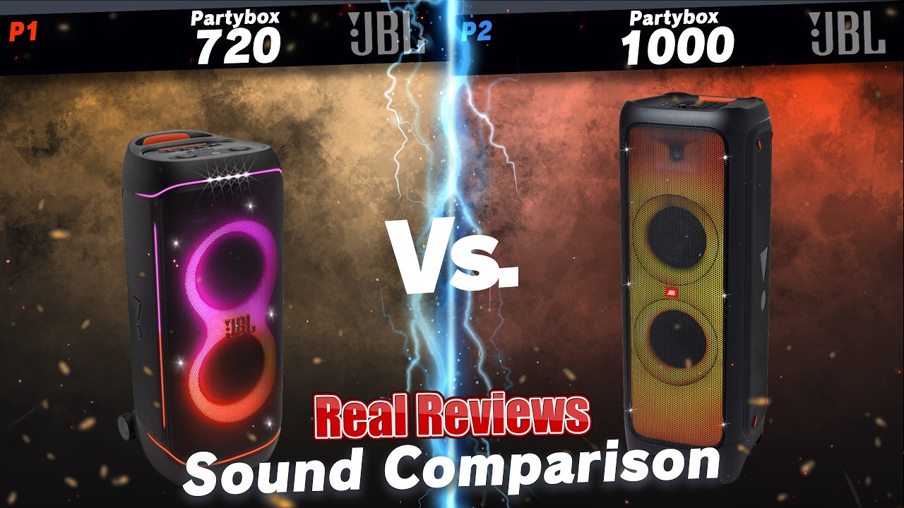 Сравнение звука JBL Partybox 720 и JBL Partybox 1000