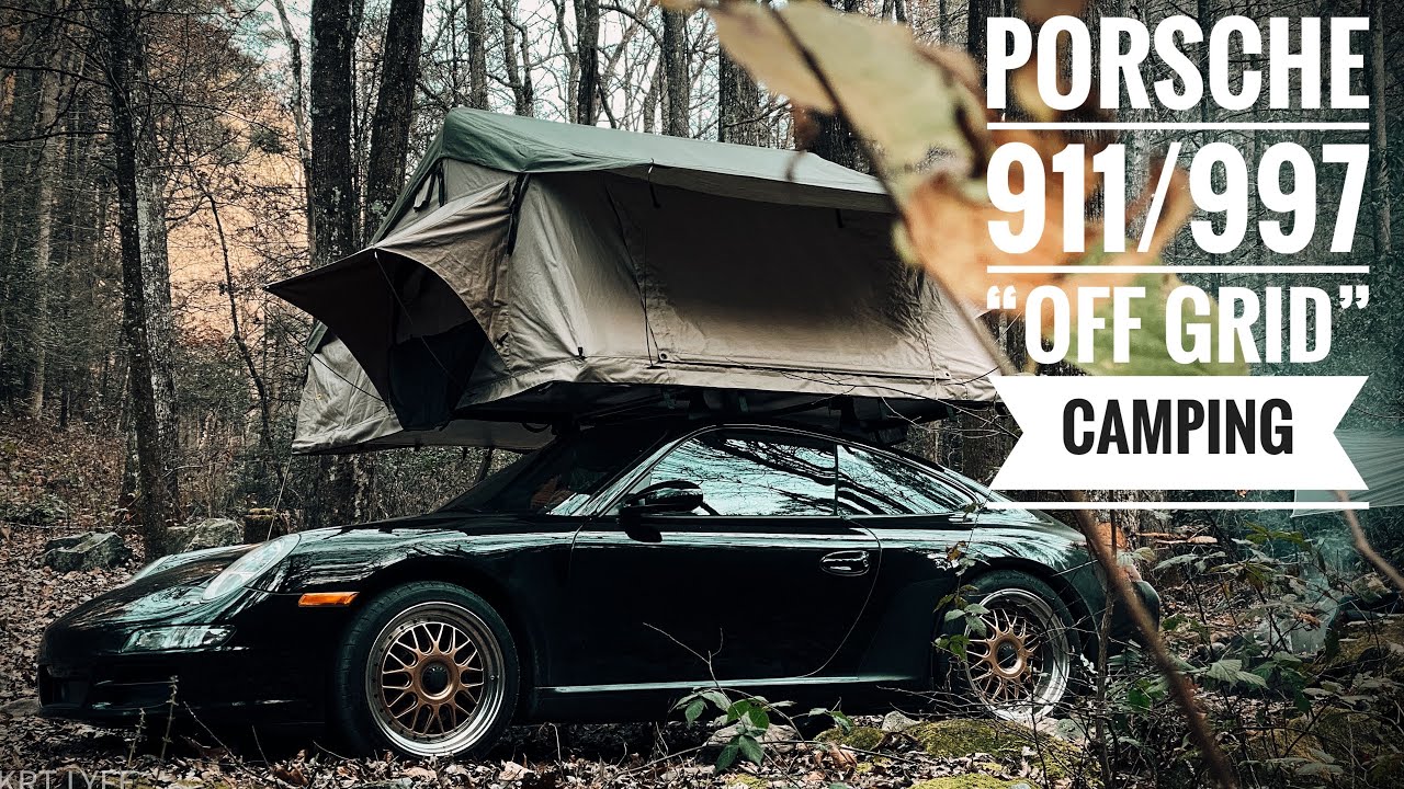 Overlanding in Porsche 911 / 997 with Smittybilt Overlander XL Roof Top Tent.