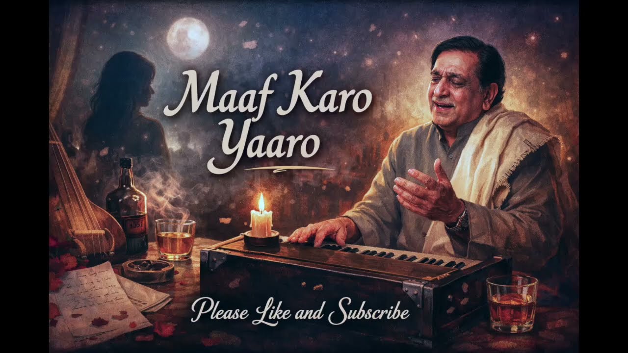 Yaaro Mujhe Maaf Karo, Aaj Thoda Zyada Pi Liya | Dard Bhari Ghazal | Mehfil Vibes | Sad Romantic