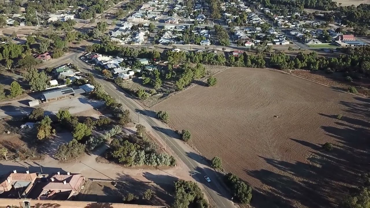 Fly-over of Gladstone South Australia
