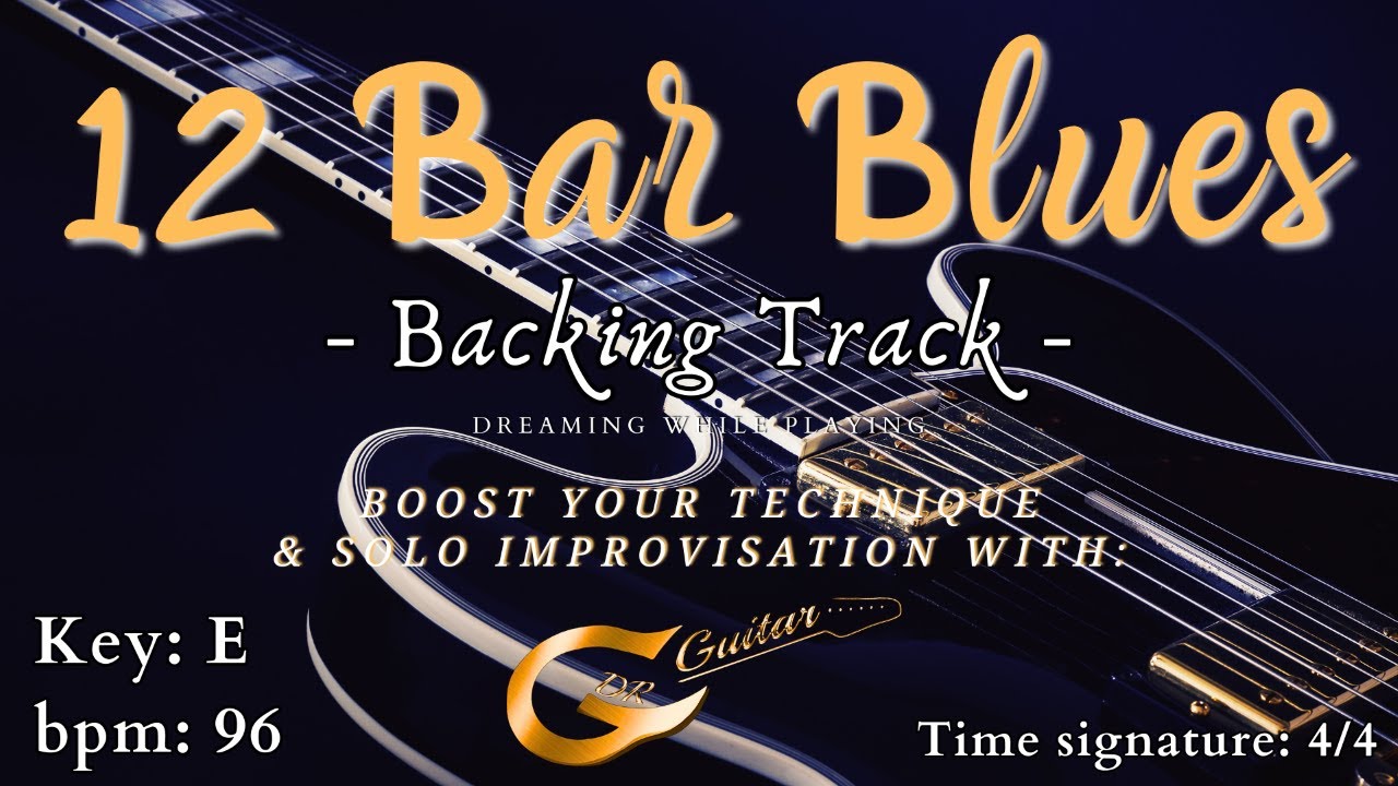 12 Bar Blues (easy) Backing Track in E
