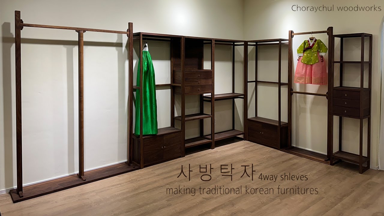 making 4way shelves (traditional korean furnitures)
