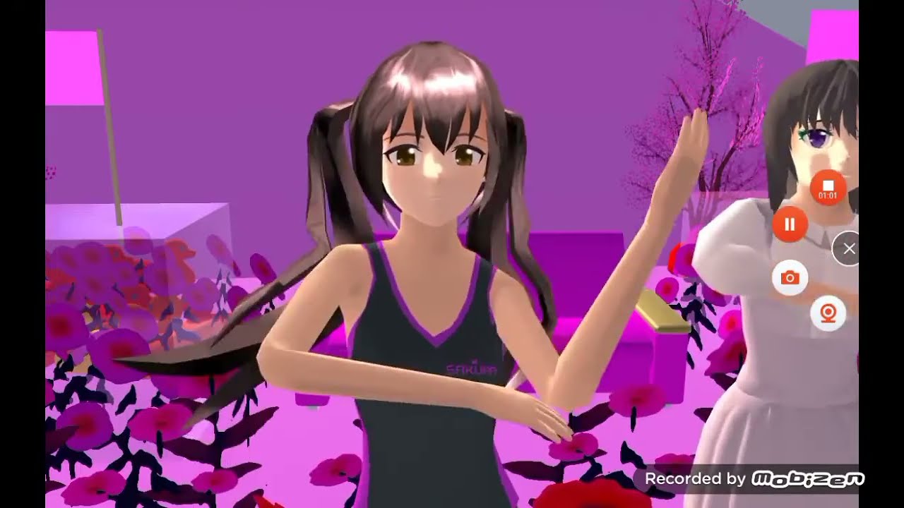 blackpink-pretty savage (SBS Inkigayo parody) Sakura school simulator