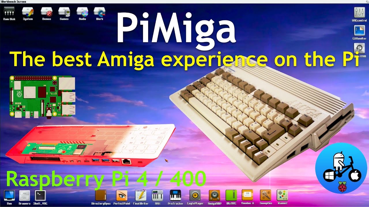 Pimiga Fully Loaded 1797 игр Amiga и многое другое. A500, A1200 CD32. Raspberry Pi 4/400