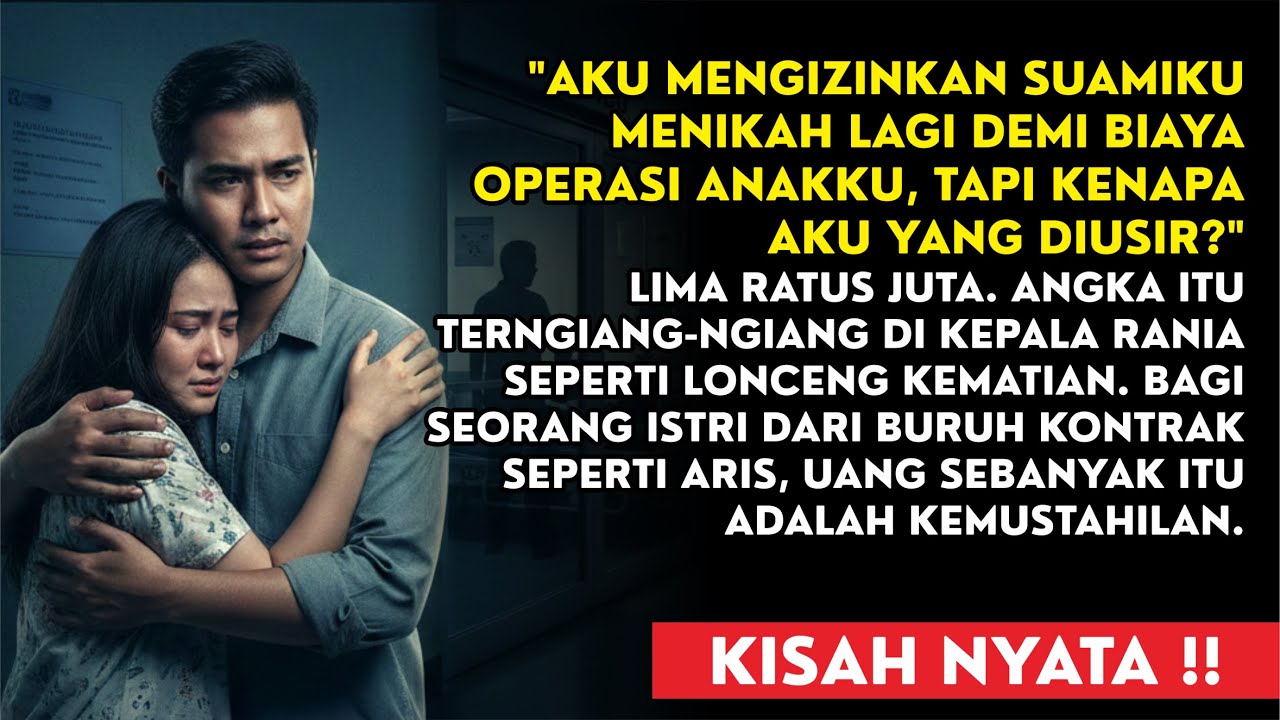 AKU MENGIZINKAN SUAMIKU MENIKAH LAGI DEMI BIAYA OPERASI ANAKKU, TAPI KENAPA AKU YANG DIUSIR