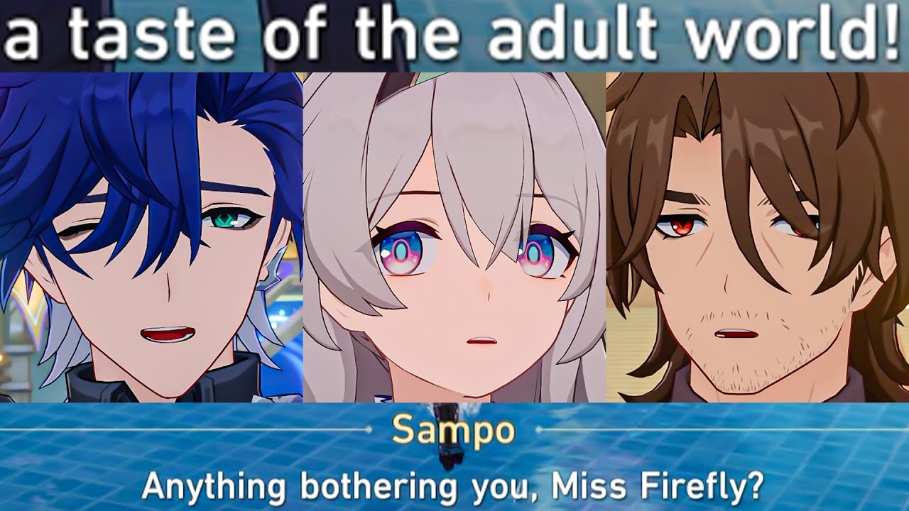 FIREFLY Meets SAMPO & GALLAGHAR Cutscene Honkai Star Rail 2.0 Penacony