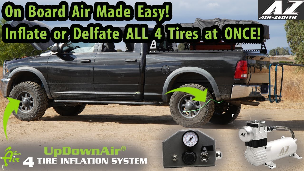 On Board Air Install For the Power Wagon With Updownair and Air Zenith-Air Up All Tires At Once!