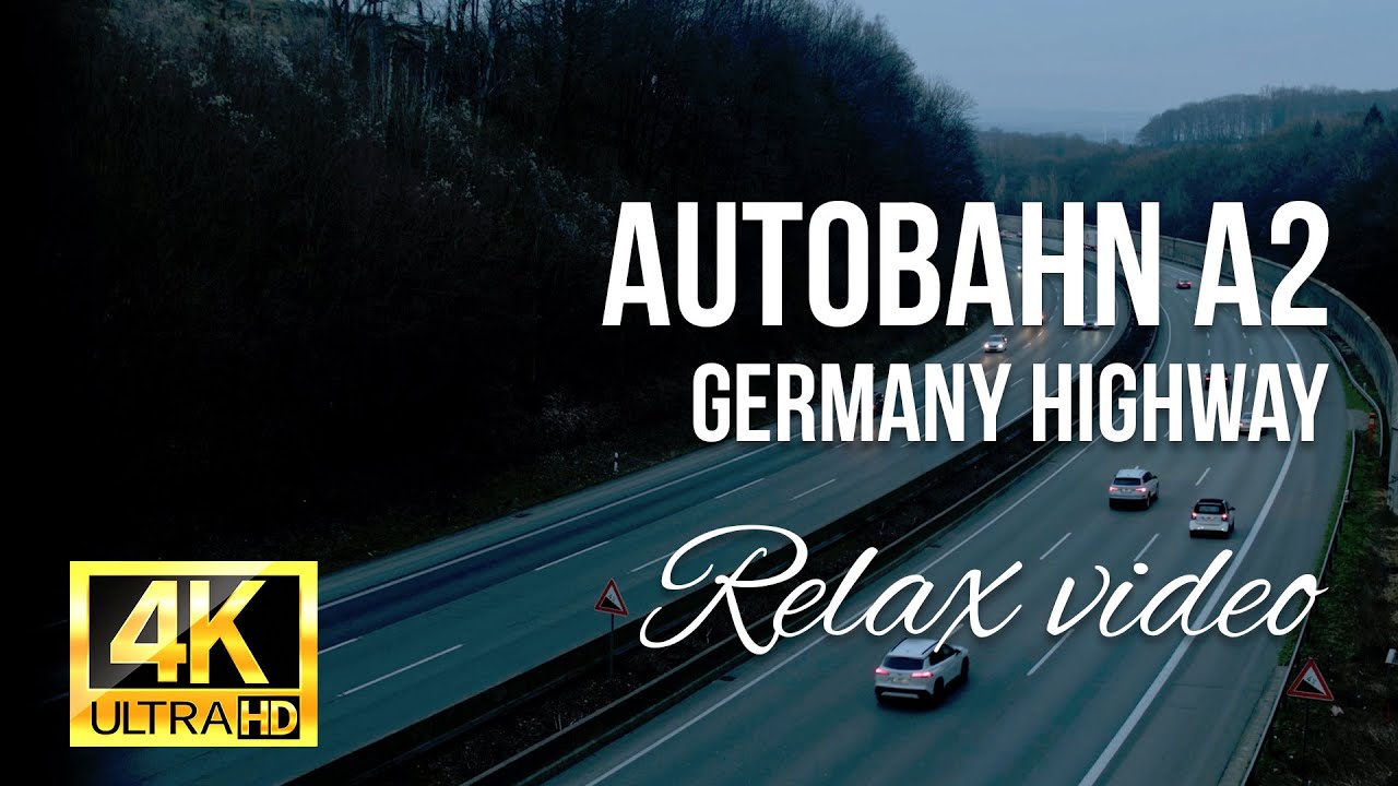 Germany Autobahn A2. Relax video