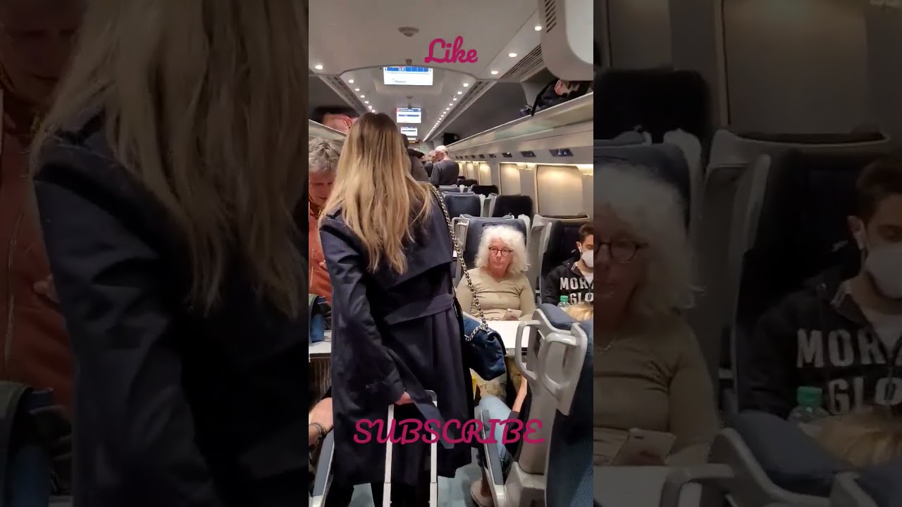 Euro city  Train Milano to Geneva 2 nd class on board .