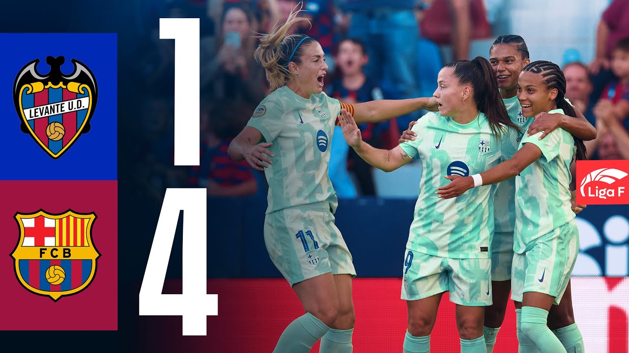 LIGA F | LEVANTE 1 vs 4 FC BARCELONA 🔵🔴