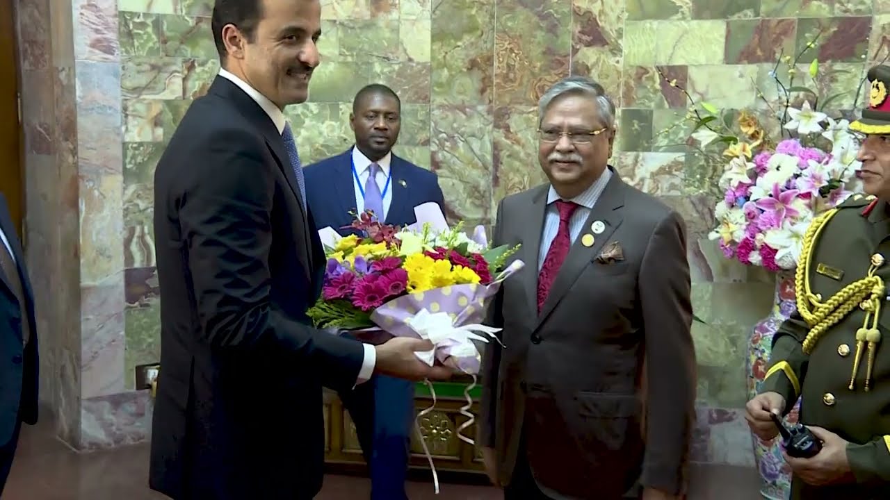 Emir of Qatar Sheikh Tamim bin Hamad Al-Thani Visit To Bangladesh.