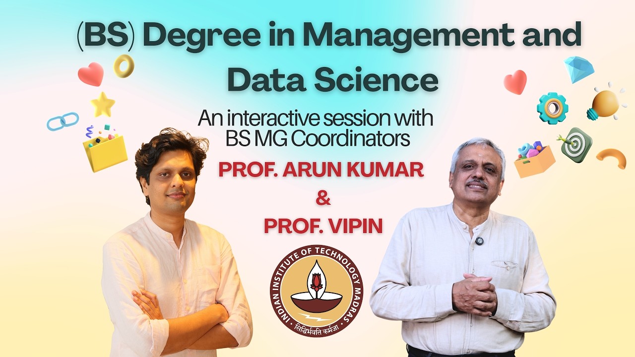 Interact with BS MG Coordinators - Prof. Arun Kumar and Prof. Vipin