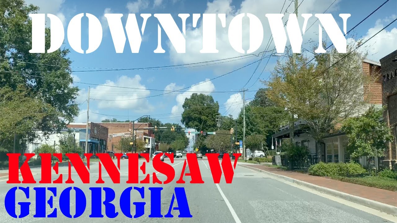 Kennesaw - Georgia - 4K Downtown Drive