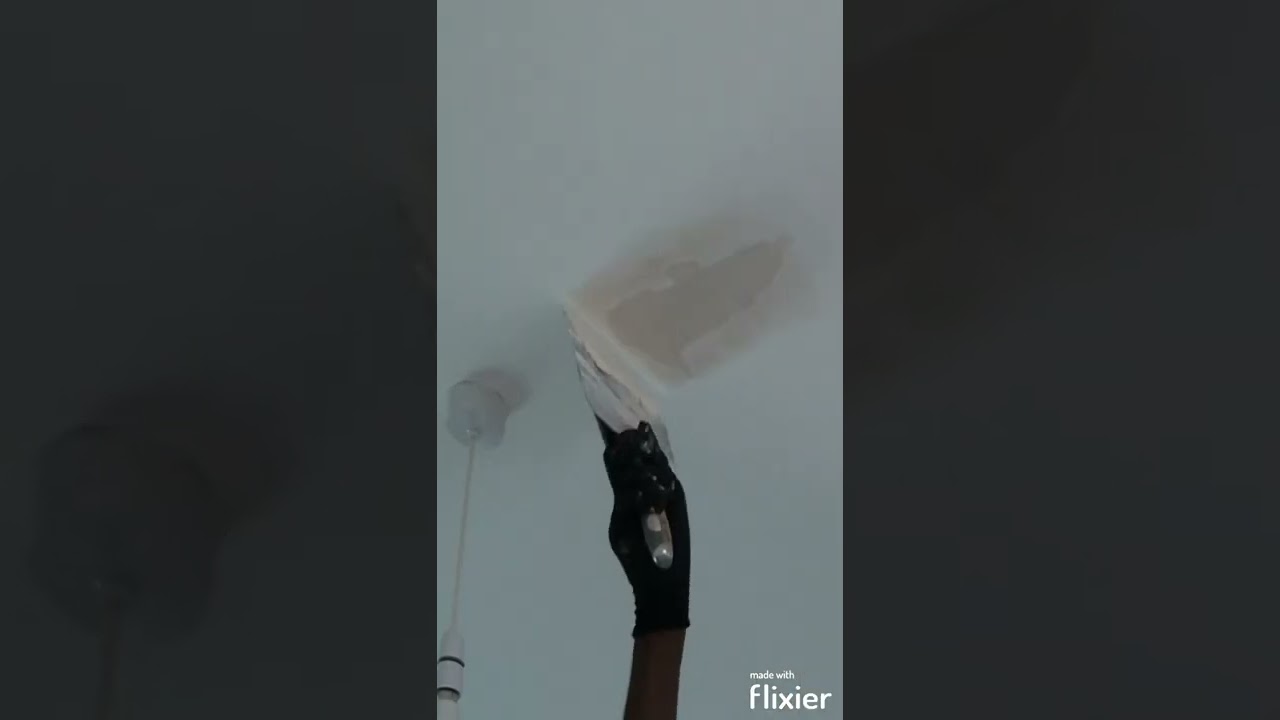How to Repair a Water Damaged Ceiling #shorts