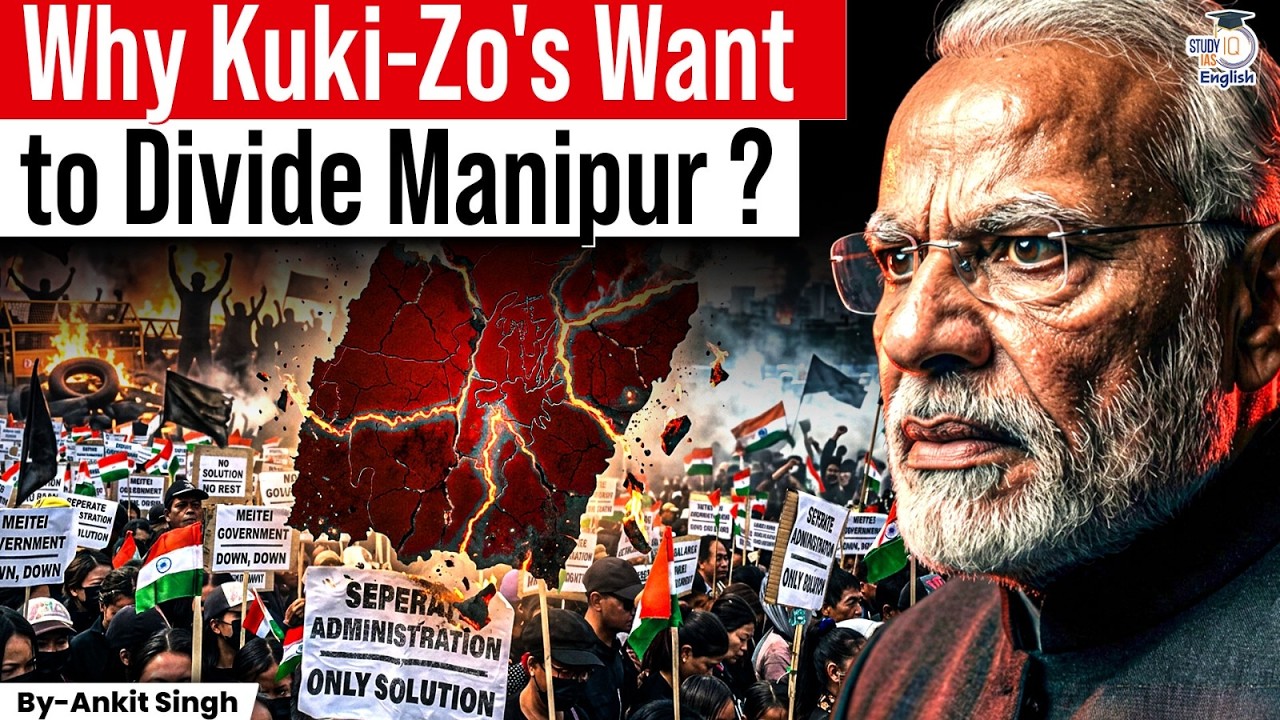 Why Kuki-Zo&rsquo;s Want a Separate State from Manipur? | Kukiland | By Ankit Singh | StudyIQ IAS English
