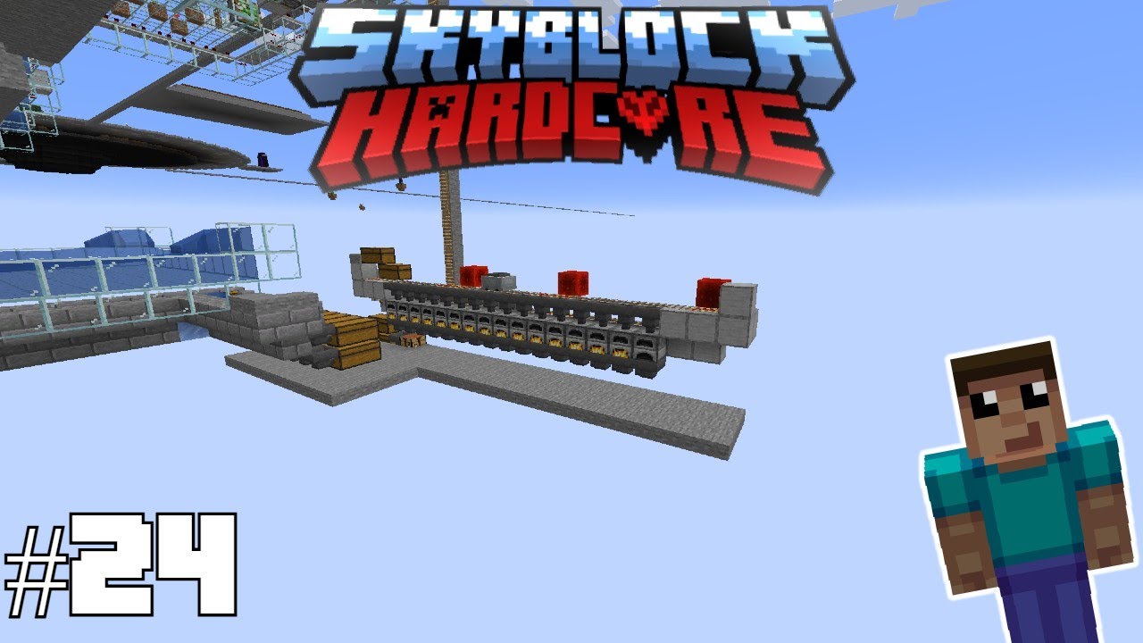 Auto Smelter - Minecraft Skyblock Hardcore Timelapse #24