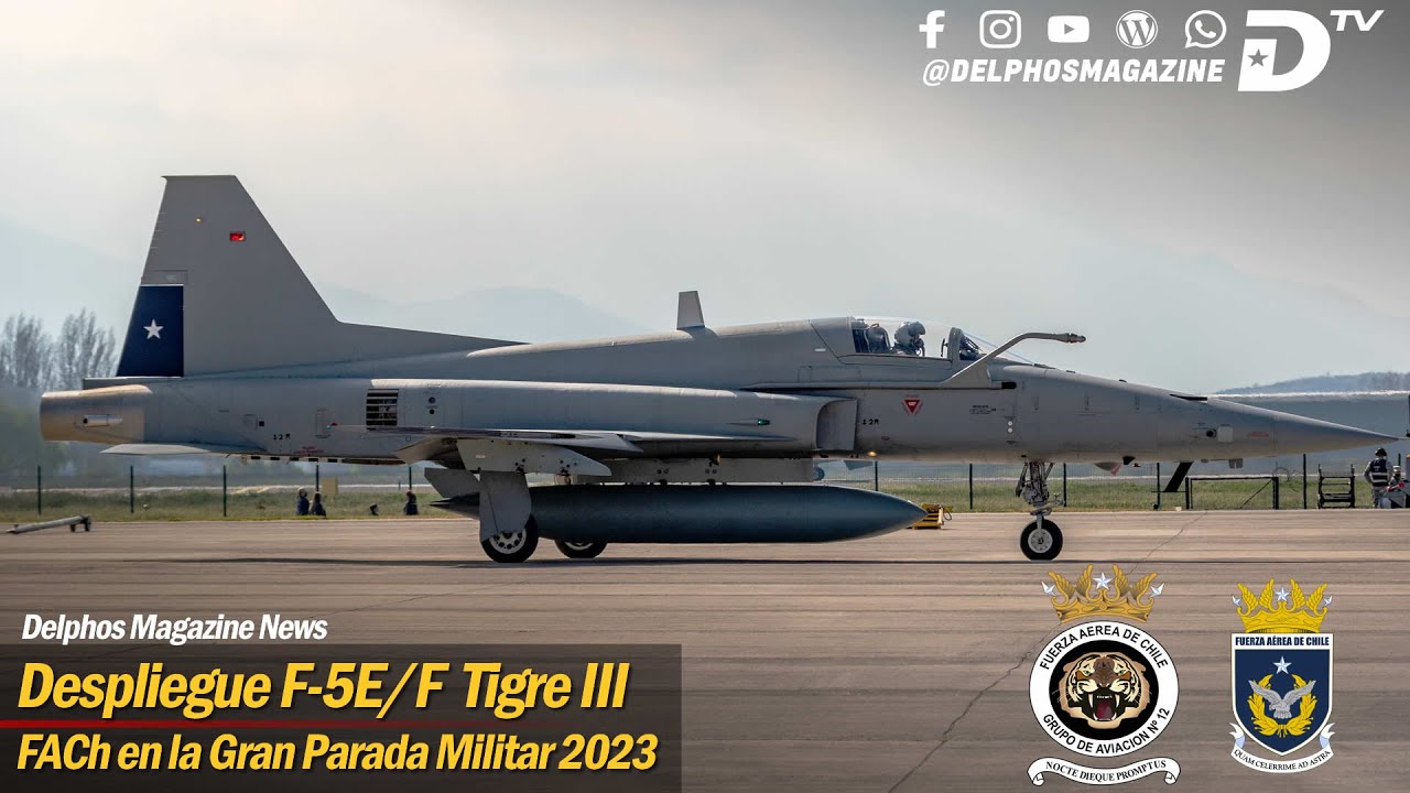 El poderoso rugido del Northrop F 5E/F Tigre III de la Fuerza Aérea de Chile en la GPM 2023