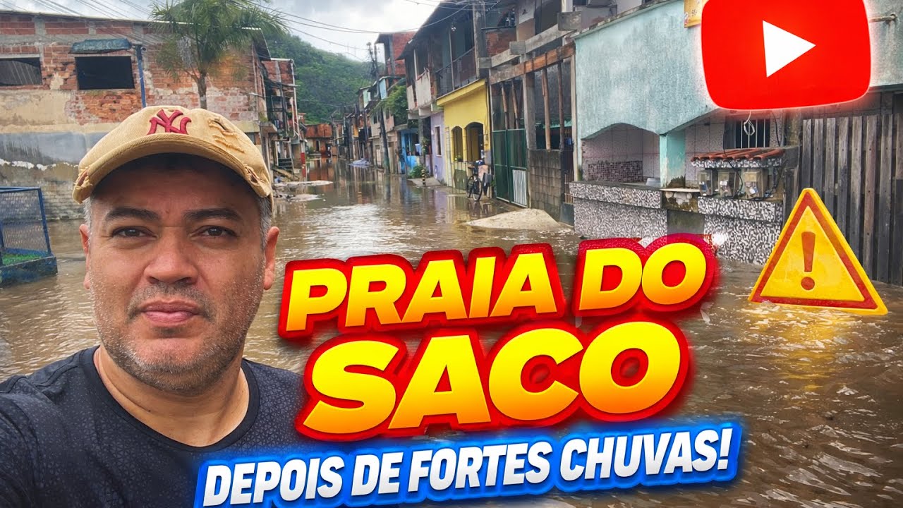 🚨 PRAIA DO SACO DEPOIS DAS FORTES CHUVAS😱 Veja Como Ficou a Situação!