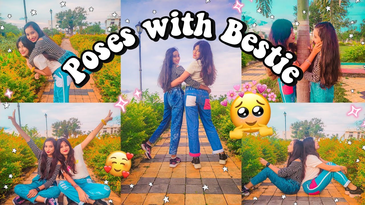 Poses with Bestie 👭 | Fun Photoshoot with Best Friend Or Sister #poseswithbestie #bestfriend #poses
