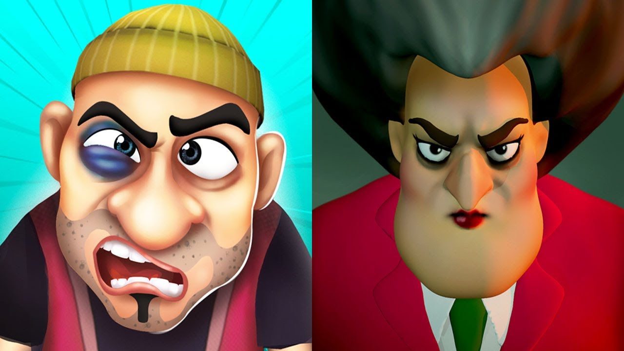 Scary Teacher 3D vs Scary Robber Home Clash - New Update New Levels 2021