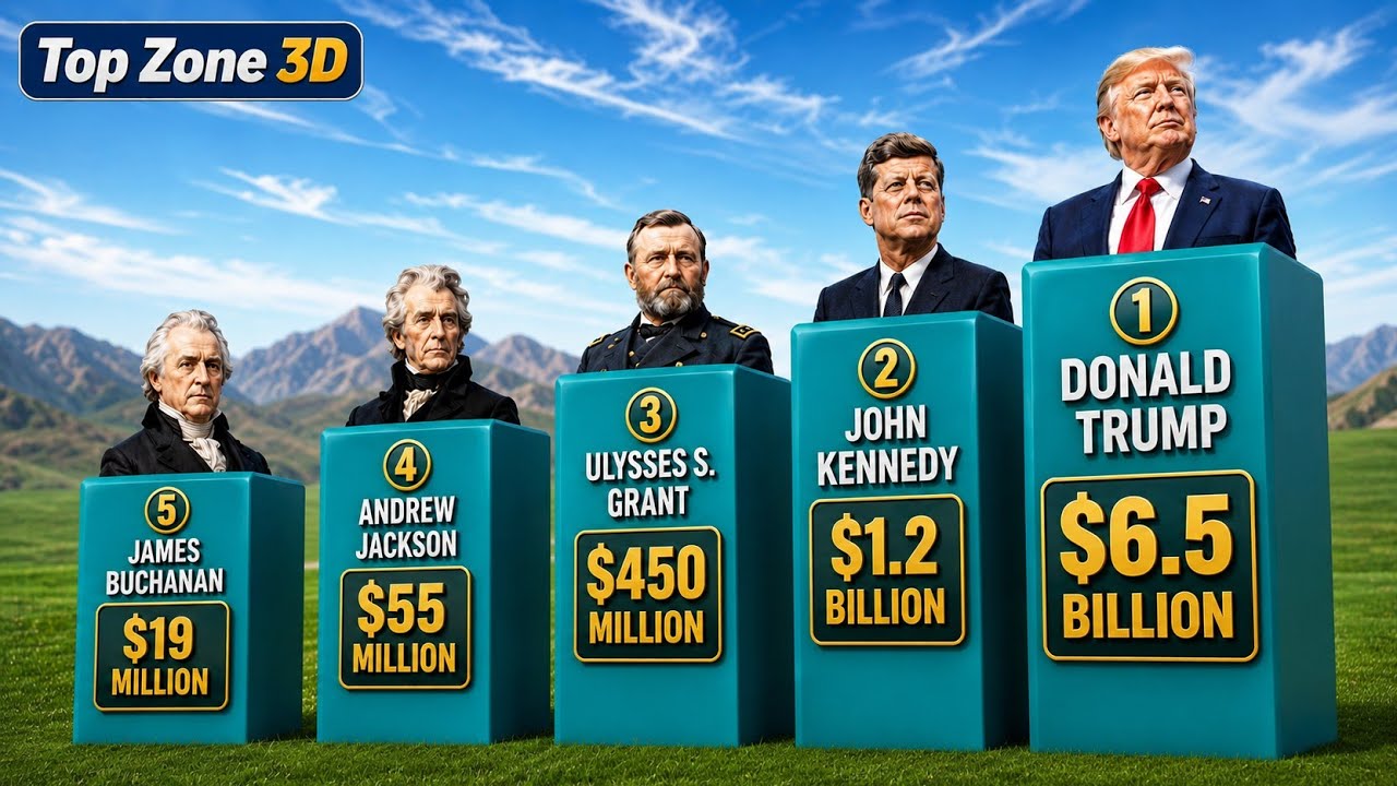 Richest U.S.A Presidents Ranked Poorest to Richest 2026#USPresidents #RichestPresidents #DonaldTrump