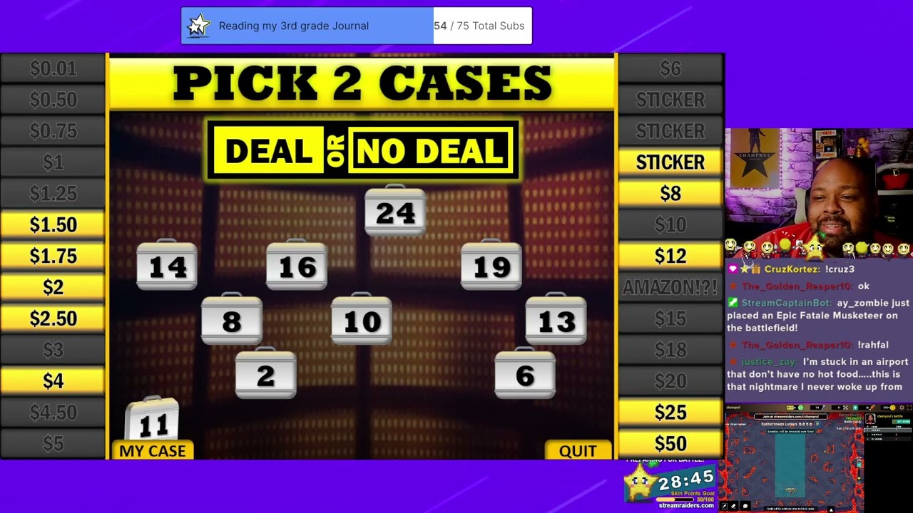 Hannah plays Deal or no Deal!