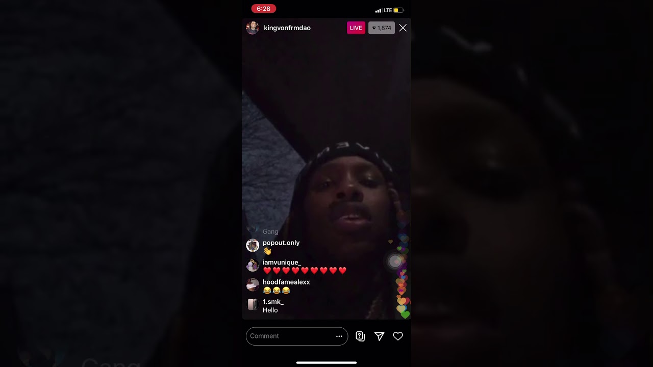 King von on ig live talking to his granny🤣🤣