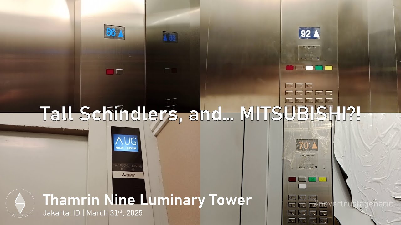 Tour of Schindler Service Lifts / Elevators - Thamrin Nine Luminary Tower, Jakarta (+BONUS)