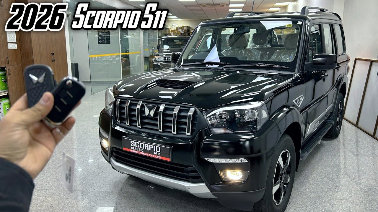 Finally New 2026 Mahindra Scorpio Classic S11 Black Top Model 😱 😲 || 2026 Scorpio Classic S11