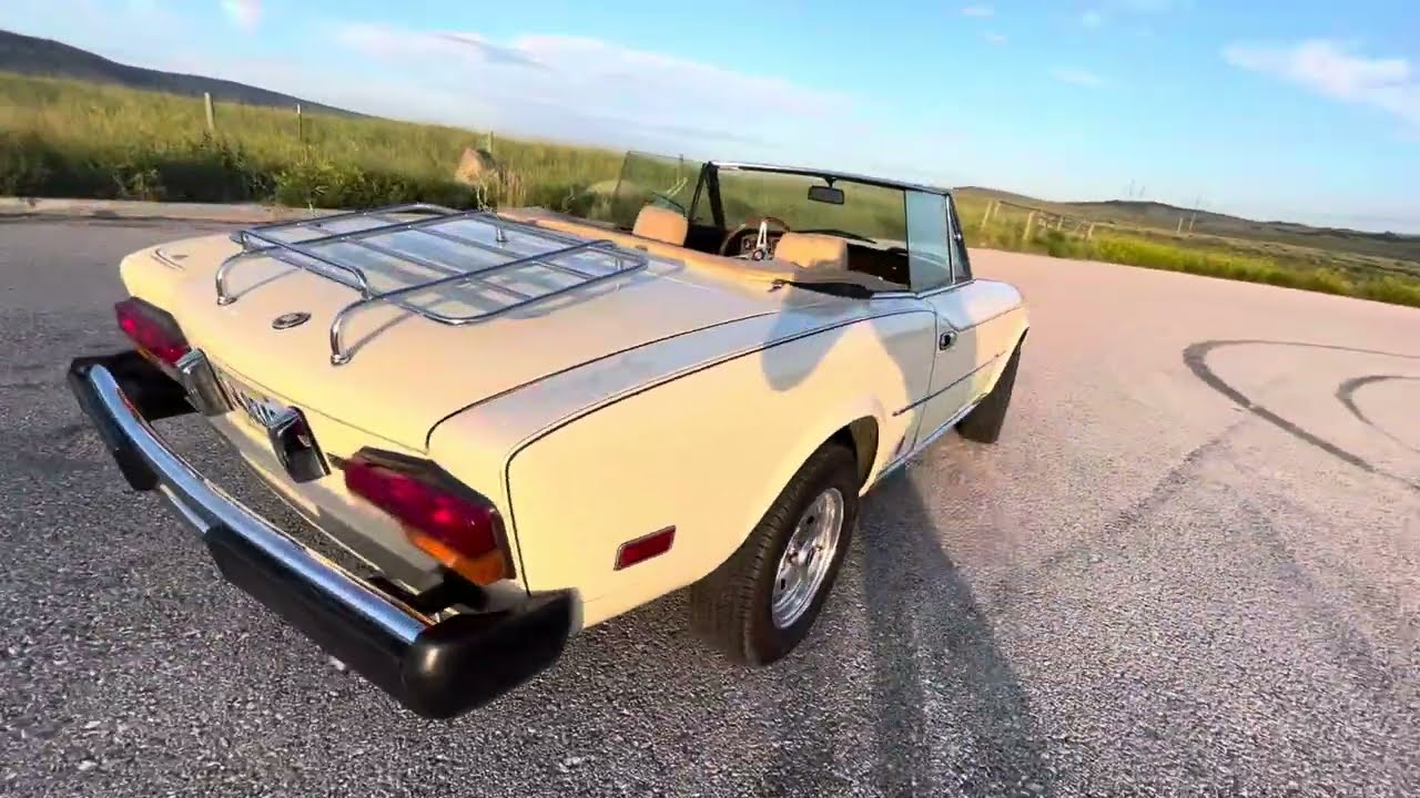 FIAT Spider 124 Pininfarina 2000 1979 Cold Start and Wyoming Test Drive