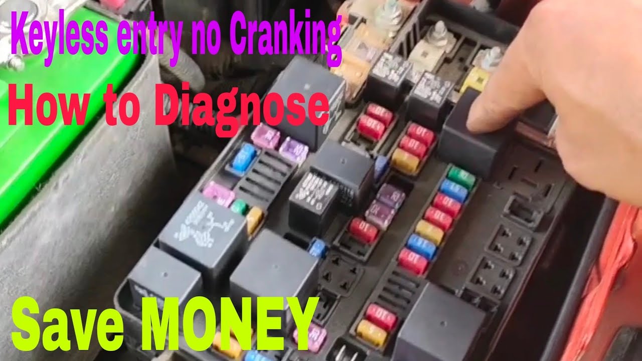 MG Keyless entry no Cranking engine how to diagnose and solve