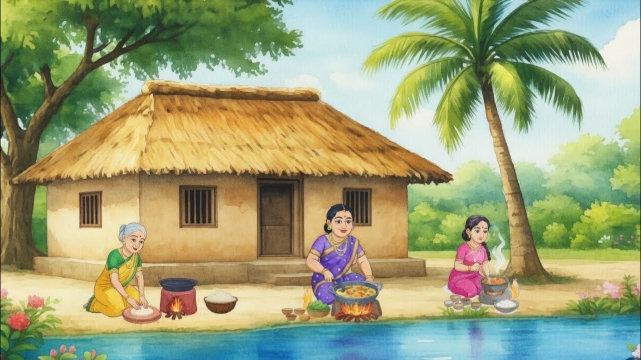 तालाब किनारे तीन बहुओं का घर | Hindi Story | Hindi Moral Story | Cartoon Story | Hindi Kahaniyan