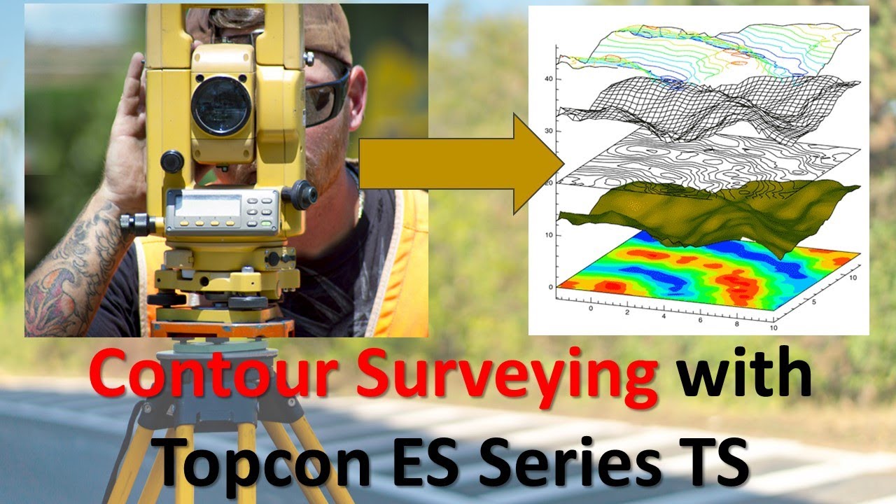 How to do contour surveying with the Total Station | Topcon ES series