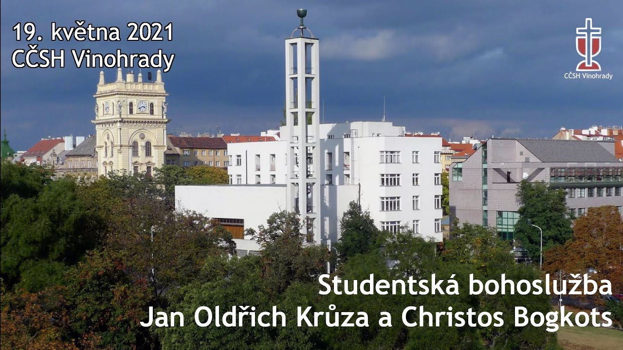 Jan Oldřich Krůza a Christos Bogkots - studentská bohoslužba v CČSH Vinohrady (19. května 2021)