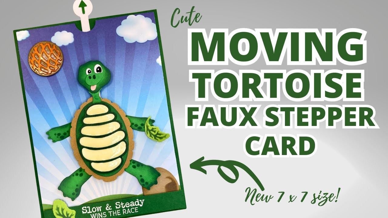 Moving Puppet Tortoise - Faux Stepper Card!