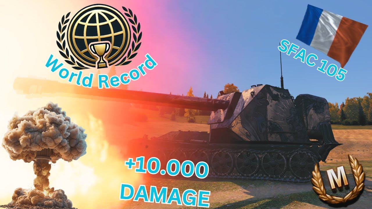 Wie ich 10.000 DAMAGE auf Tier 8 geschafft habe! Neuer Damagerekord im SFAC 105 [WorldofTanks]