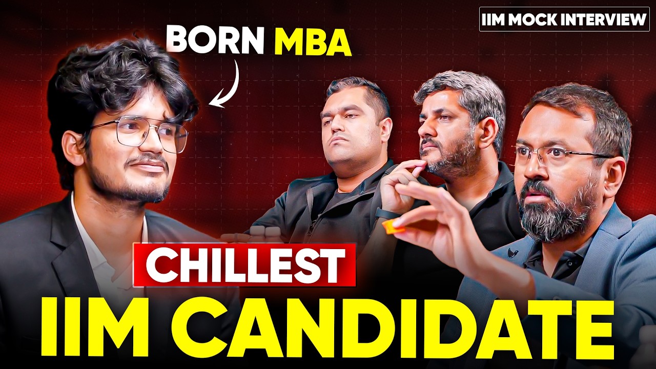 The *MOST COMPOSED* IIM Mock Interview 🔥 (MUST WATCH ⚠️) || CAT GDPI