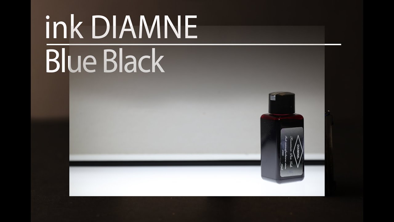 Inchiostro Diamine blu black - ink test review