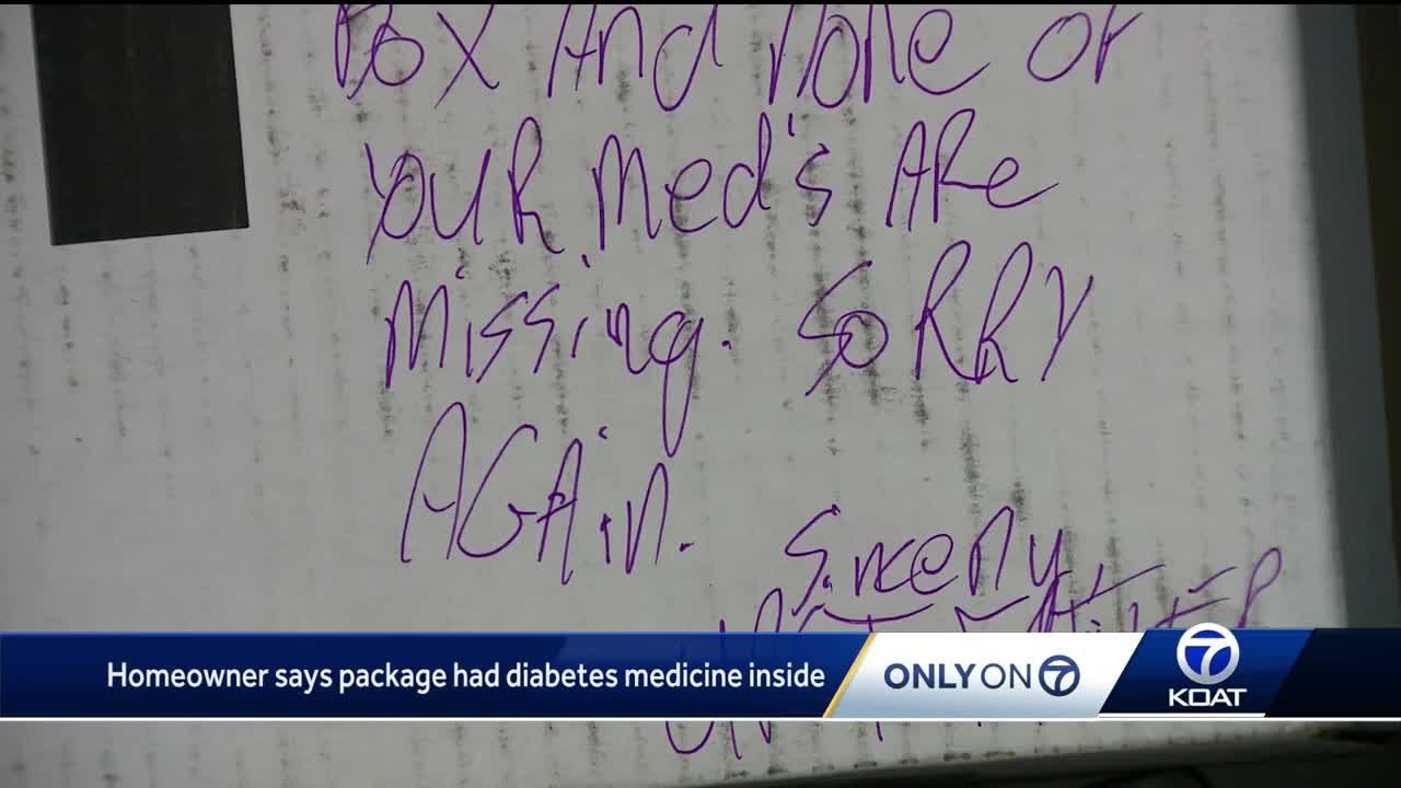 Stolen package returned
