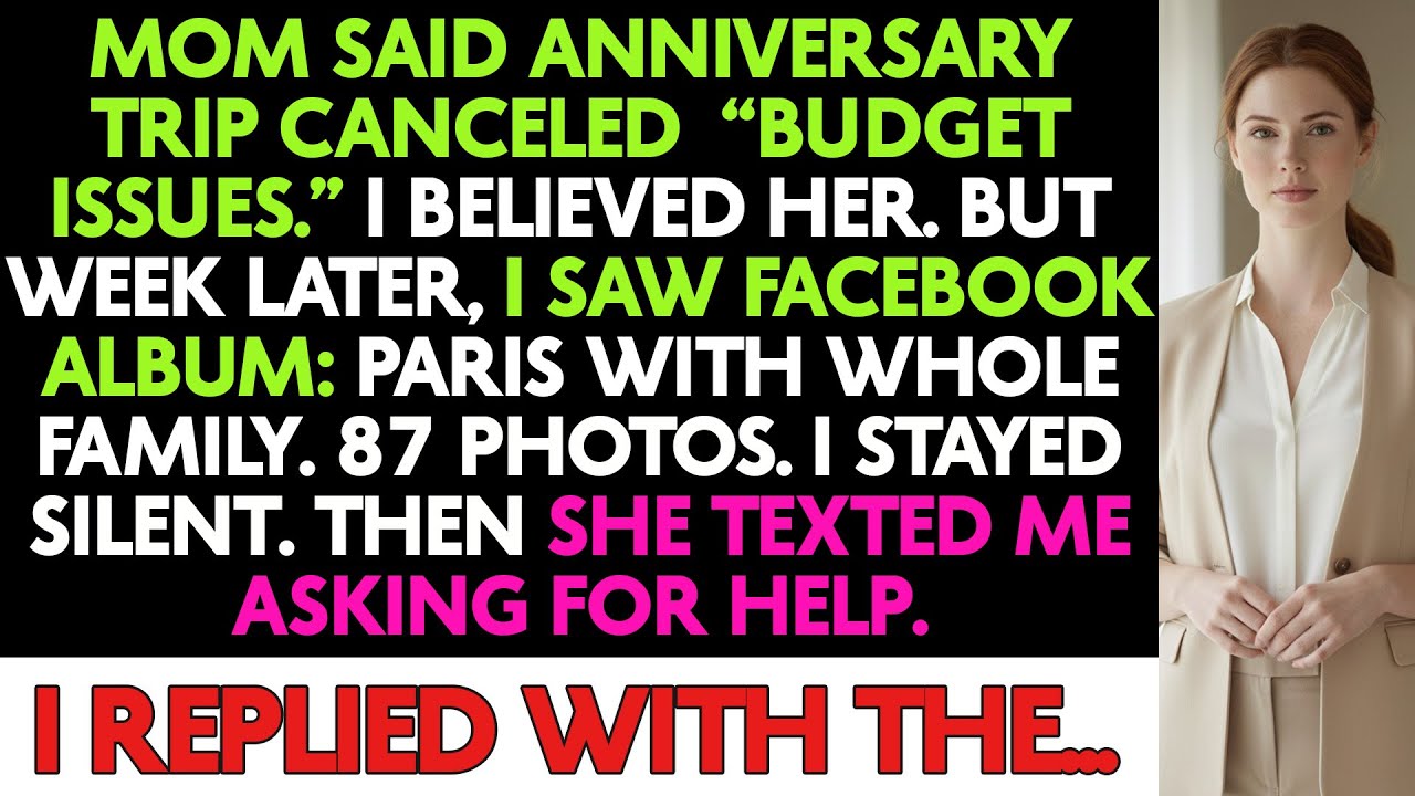 My Family Went To Paris Without Me, Lying About 