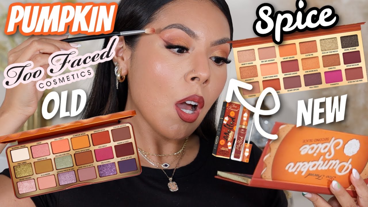NEW 🔥Too Faced Pumpkin Spice Second Slice Palette + PSL Melted Matte | Comparison &  Review