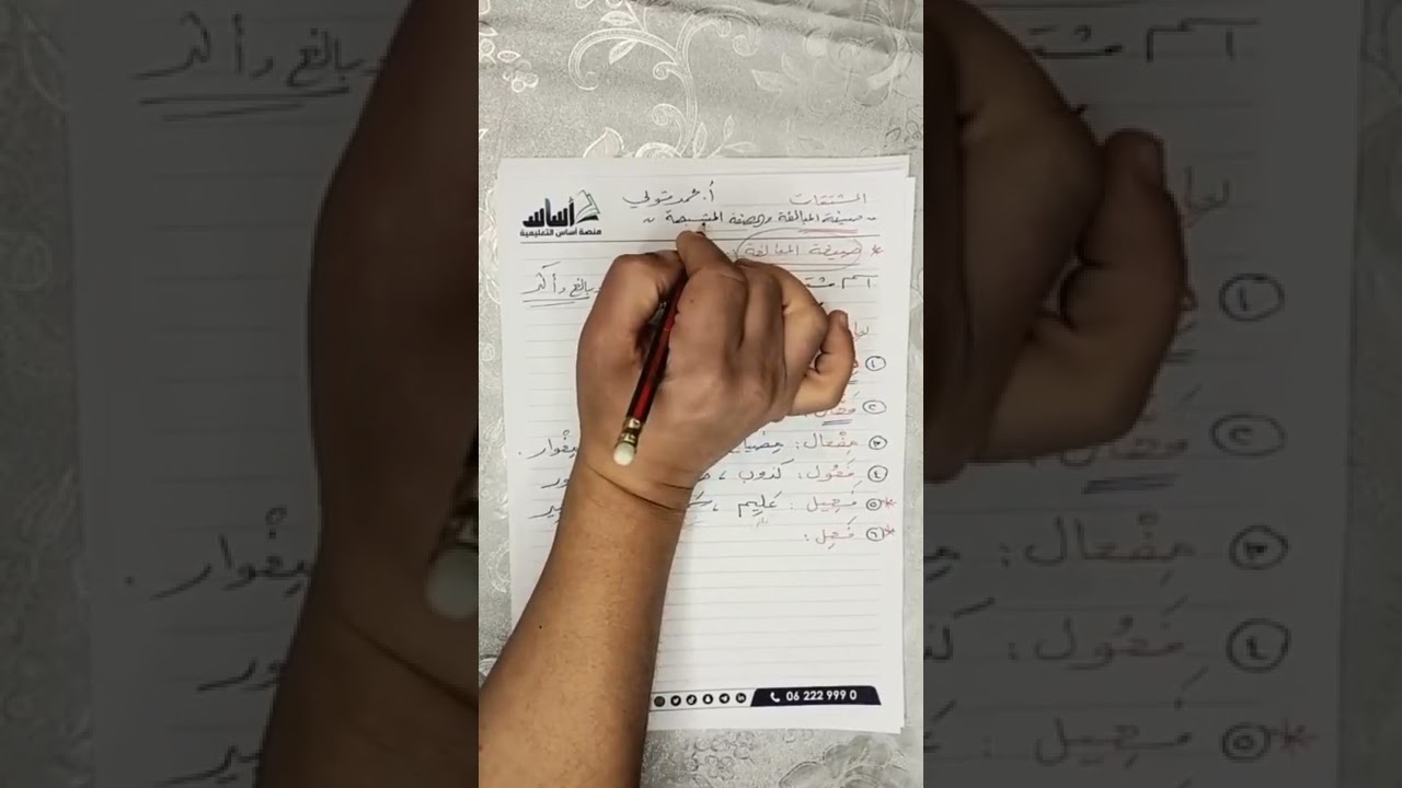صيغة المبالغة والصفة المشبهة ( المشتقات ) القواعد - 🇯🇴 أ.محمد متولي